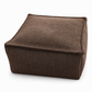 🧺 Förvaringspufföverdrag: Fyll med kläder, stöd upp till 100 kg, bred dragkedja, tvättbart, 45×45×23 cm