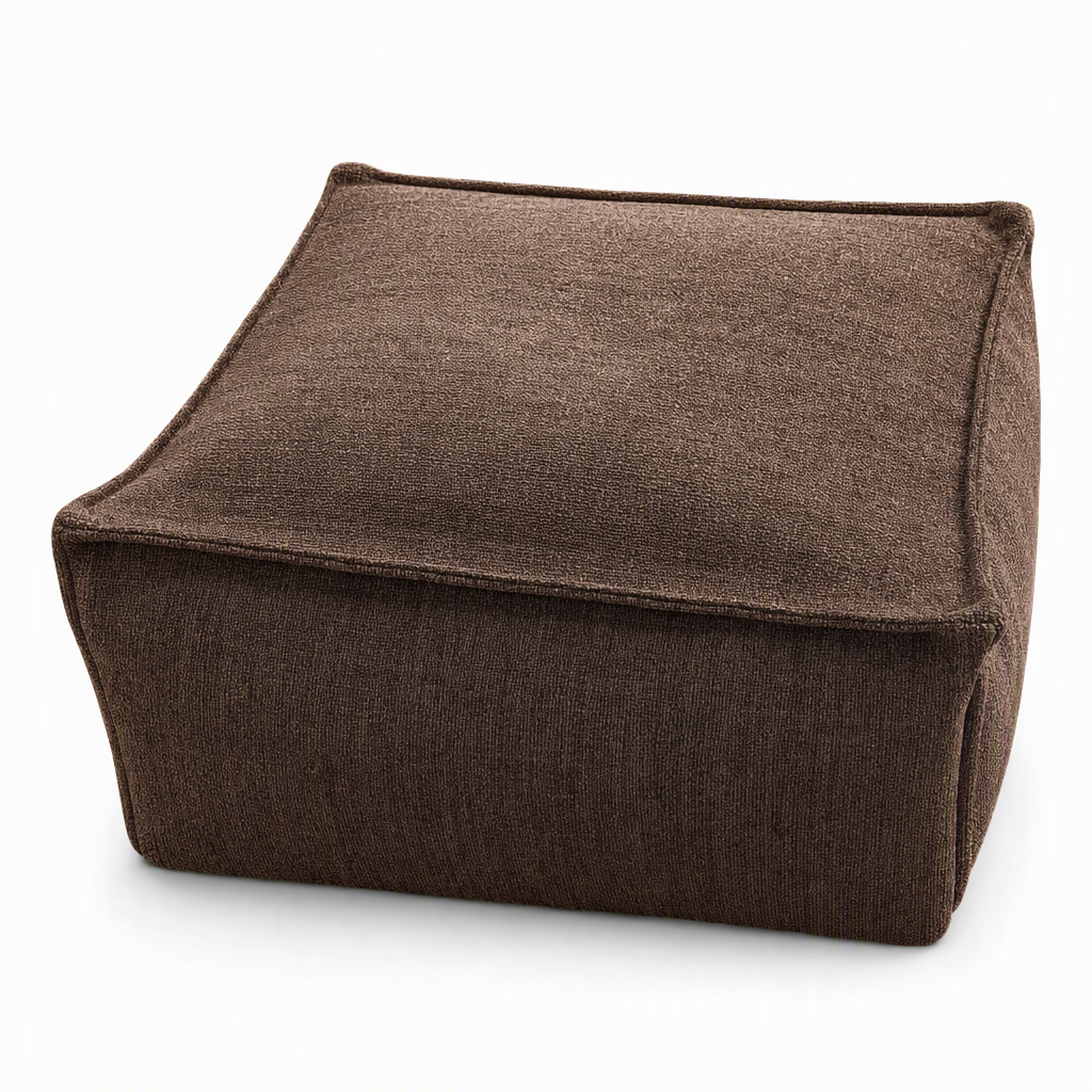 🧺 Förvaringspufföverdrag: Fyll med kläder, stöd upp till 100 kg, bred dragkedja, tvättbart, 45×45×23 cm