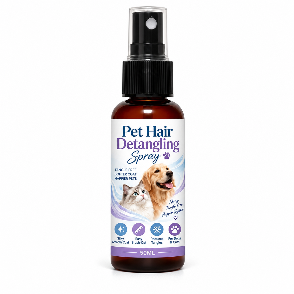 🔥50% RABATT NU! 🐾 Utglättande spray för husdjur, löser upp tovigt päls ✨
