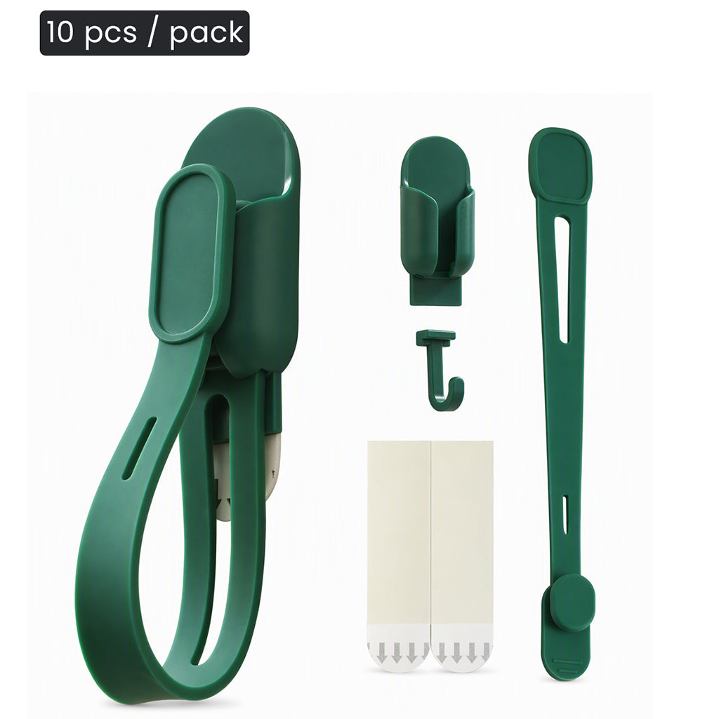 🎄 50 % RABATT NU! 🎅 Silikonband & spårlösa krokar för julkransar (5 st) – enkel upphängning utan borrning 🔔