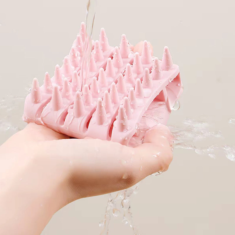 Mjuk silikon hårbottenmassager för avslappnande hårvård