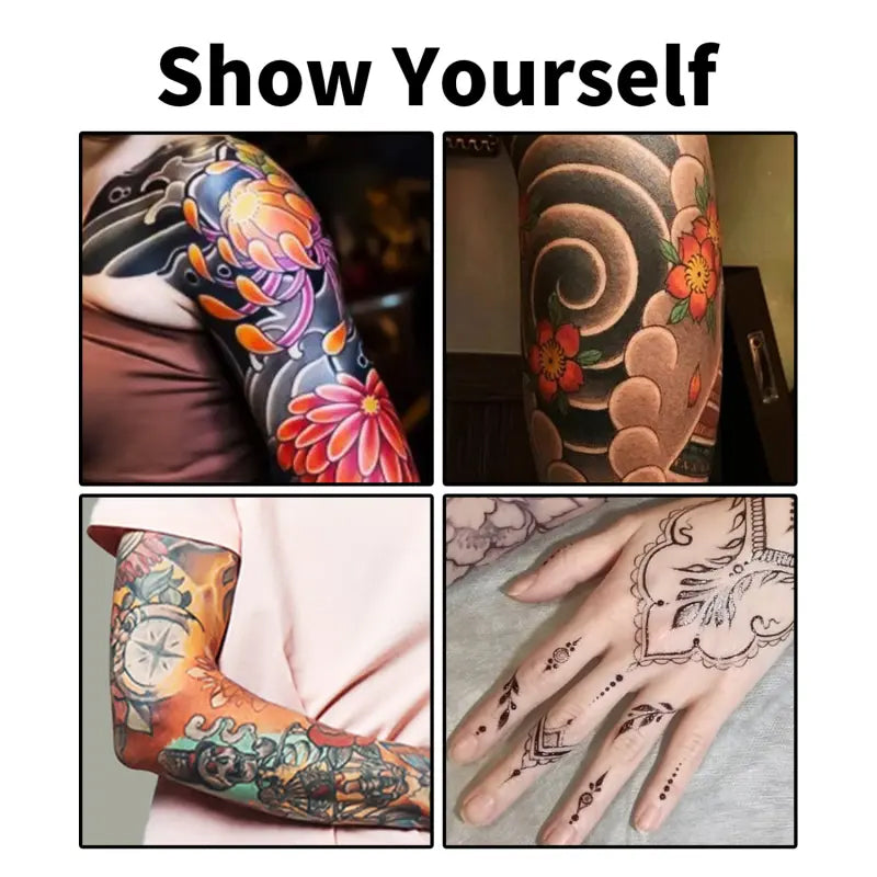 ⏳ Tidsbegränsat erbjudande ⏰🎨 Set med 10 pennor för tillfälliga tatueringar – pennor för kreativ kroppskonst ✨