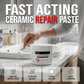 Reparera sprucken keramik snabbt! Snabbverkande vit epoxipasta