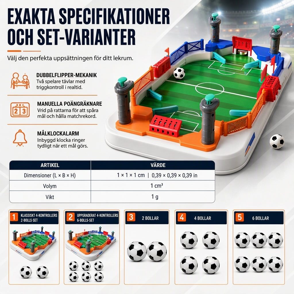 📢📢50% RABATT NU!! ⏰Interaktivt fotbollsspel för två på bordet - roligt brädspel för barn