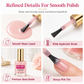 Glansig, nude-rosa nagelfyllare och utjämnande behandling för ojämna naglar, 12 ml