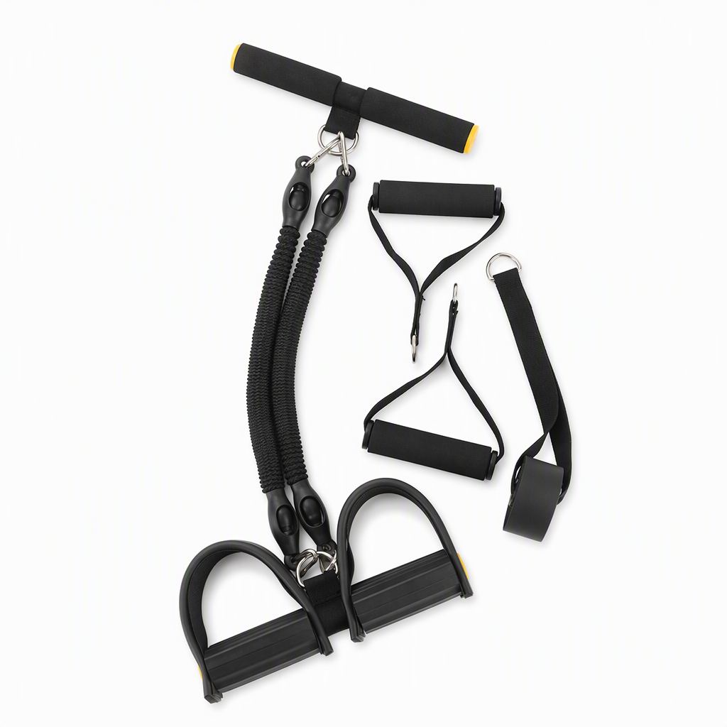 📢📢 50% RABATT! 💪 Pedalträningsband – 4 motståndsnivåer, förstärkta karbinhakar & helkroppsträning hemma