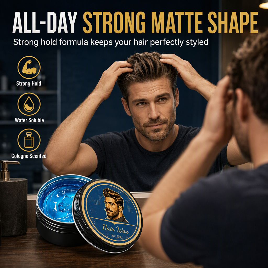 💈 KÖP 2 FÅ 1 GRATIS! Snygg frisyr med fräsch colognedoft – stylingpomada för män, 130 g