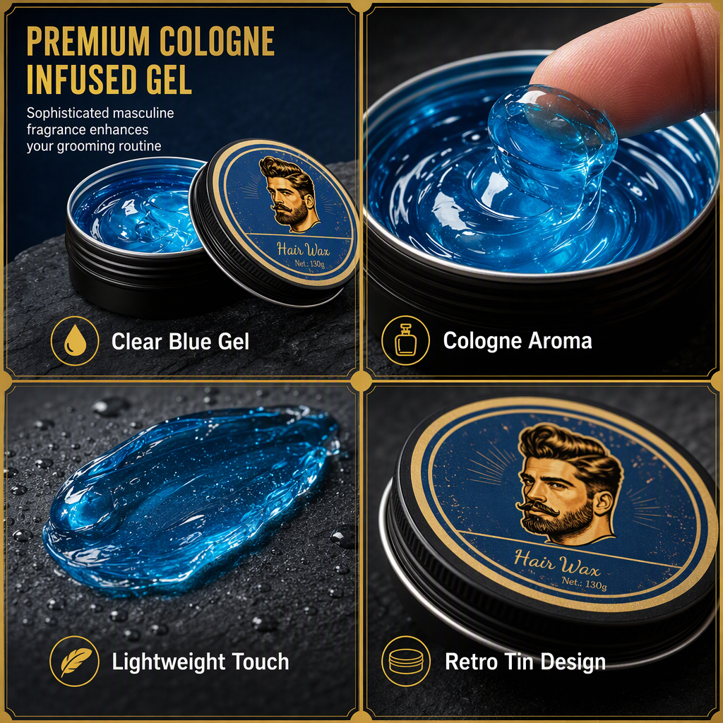 💈 KÖP 2 FÅ 1 GRATIS! Snygg frisyr med fräsch colognedoft – stylingpomada för män, 130 g