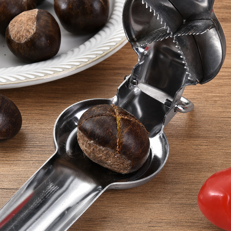 🥜Nötknäckare i rostfritt stål och verktyg för att skala kastanjer