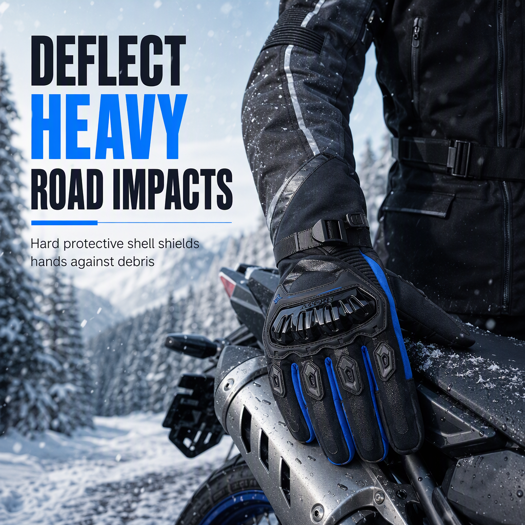 🧤 50% RABATT NU! 🏍️ Tjocka varma vattentäta motorcykelhandskar – vindblockerande, stötdämpande & greppsäkra – perfekt för kalla vinterturer ✨