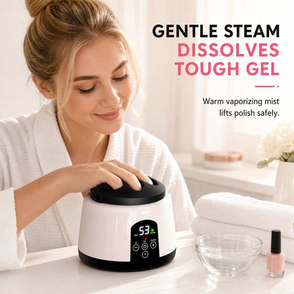 🔥💅 NY HET PRODUKT – 50 % RABATT! 🎁✨ 36W elektrisk ångnagellacksborttagare 💖 Enkel borttagning av gellack & akrylnaglar för manikyr hemma! 🛍️💅