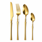 Bestickset i 304 rostfritt stål med smal design – elegant set med knivar, gafflar och skedar för hemmet