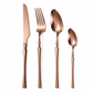 Bestickset i 304 rostfritt stål med smal design – elegant set med knivar, gafflar och skedar för hemmet