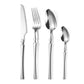 Bestickset i 304 rostfritt stål med smal design – elegant set med knivar, gafflar och skedar för hemmet