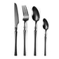 Bestickset i 304 rostfritt stål med smal design – elegant set med knivar, gafflar och skedar för hemmet