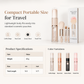 🖌️SISTA REA-DAGEN – 60% RABATT!!📢 Portabel utdragbar makeupborstset – multifunktionellt reseverktyg med puderborste, rougeborste och silikonborste för läppar