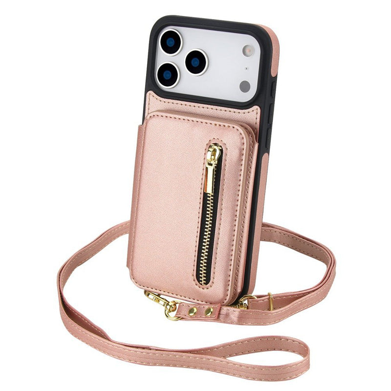 Vikbart crossbody-plånboksfodral för mobiltelefon