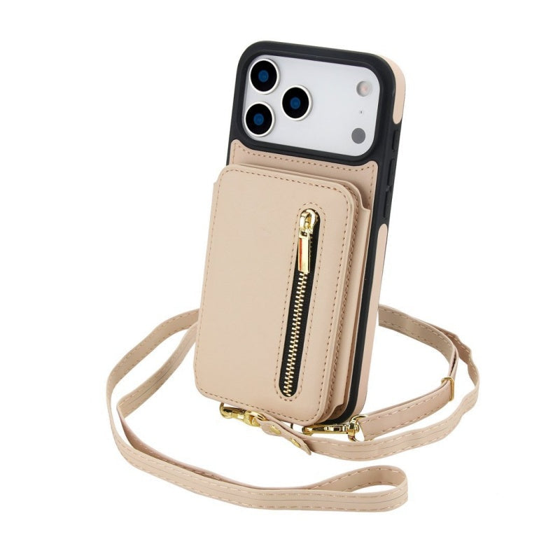 Vikbart crossbody-plånboksfodral för mobiltelefon