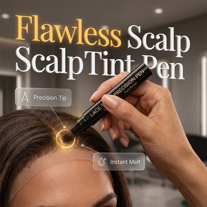 Dölj lace-knutar direkt! Svettålig scalp-tint-penna för peruk