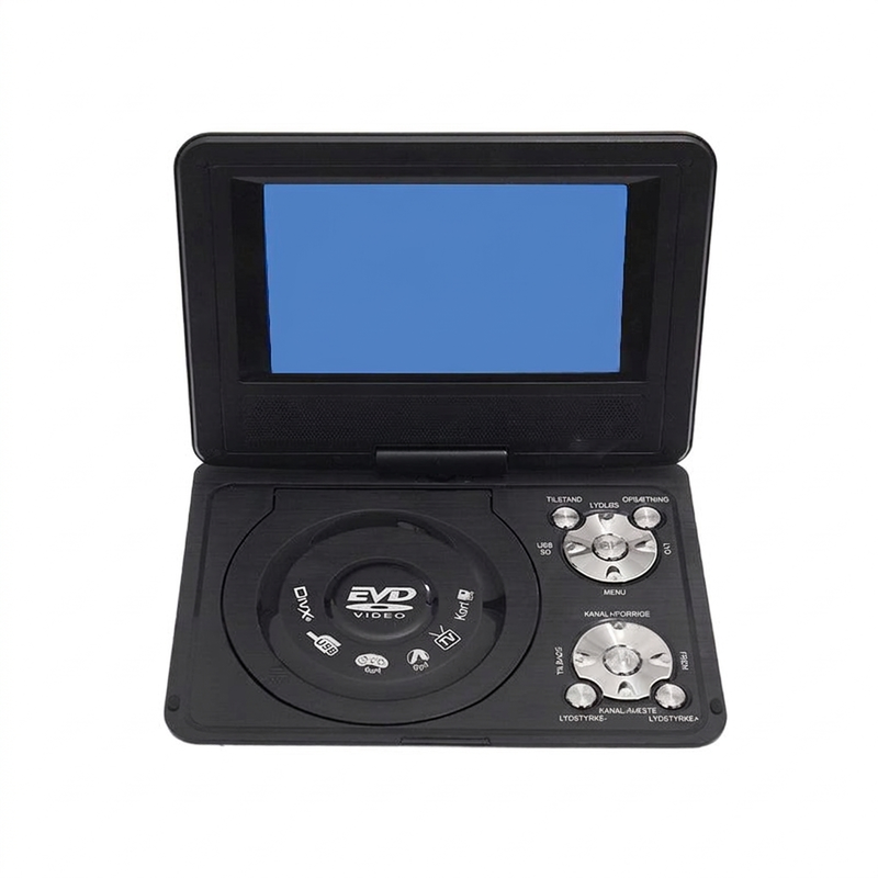 📀 Bærbar DVD/EVD-afspiller – drejelig LCD-skærm & indbyggede spil