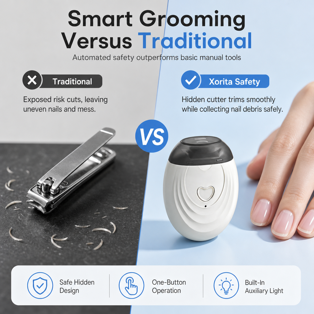 Lätt elektrisk nageltrimmer
