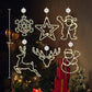 ⏳SISTA REA-DAGEN🎄❄️ DIY LED-sugkoppslampor med julsnöflingor ✨ | Batteridrivna, varmt och flerfärgat ljus, sugkoppslampor för fönster, juldekoration för hem och fest