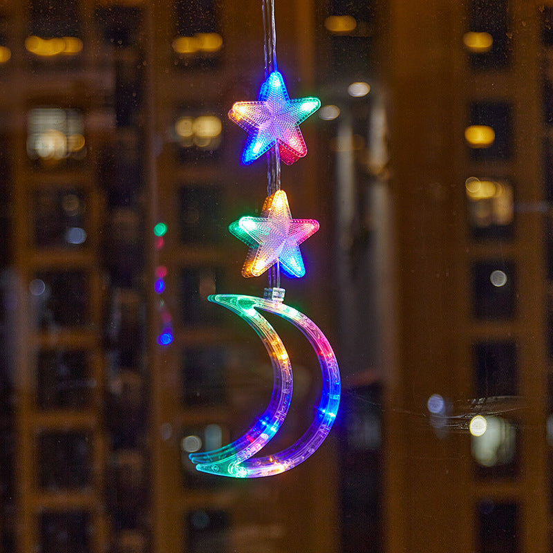⏳SISTA REA-DAGEN🎄❄️ DIY LED-sugkoppslampor med julsnöflingor ✨ | Batteridrivna, varmt och flerfärgat ljus, sugkoppslampor för fönster, juldekoration för hem och fest