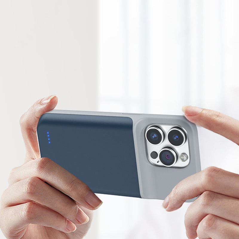 2-i-1 iPhone-skal och powerbank