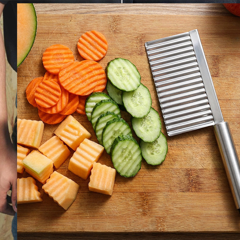 Vågskärkniv i rostfritt stål