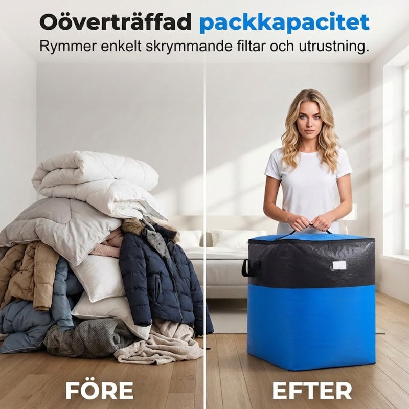 🧳 Över 50 000 sålda! 📦 50% RABATT! 🔥 Hopfällbar förvarings- och flyttväska 🏠