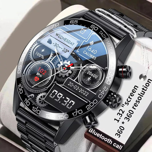 2023 NY SMART KLOCKA ANPASSAD KLOCKA ANSIKTE SPORT VATTENTÄT BLUETOOTH SAMTAL SMARTWATCH ECG+PPG